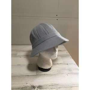 Dahlia woman’s grey wool blend bucket hat with side bow
